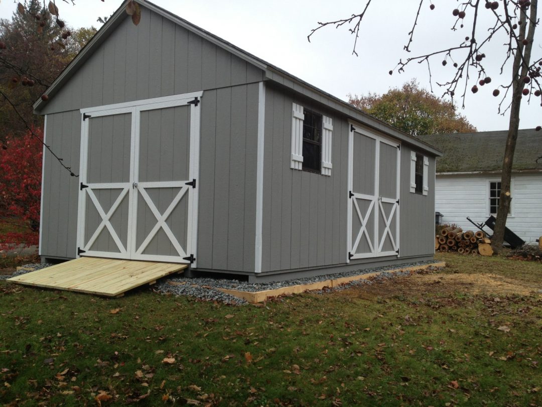 12x20 A Frame shed with ramp