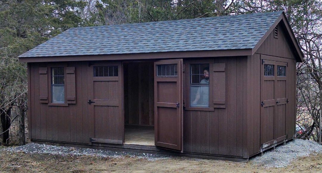 12x20 A-Frame shed delivered to Stuyvesant NY