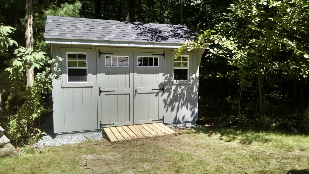 10x12 carriage shed delivered to and installed in West Sand Lake, NY