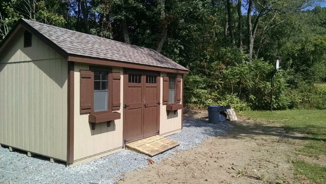 10x16 a-frame shed delivered to Berlin, NY