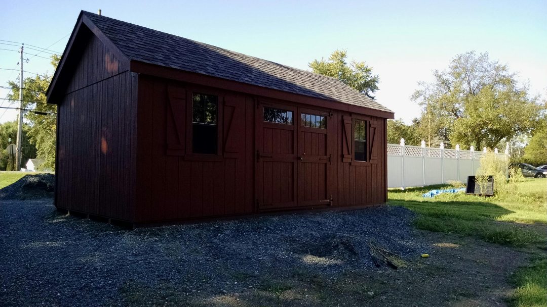 12x20 Elite A-Frame shed delivered to Schodak, NY
