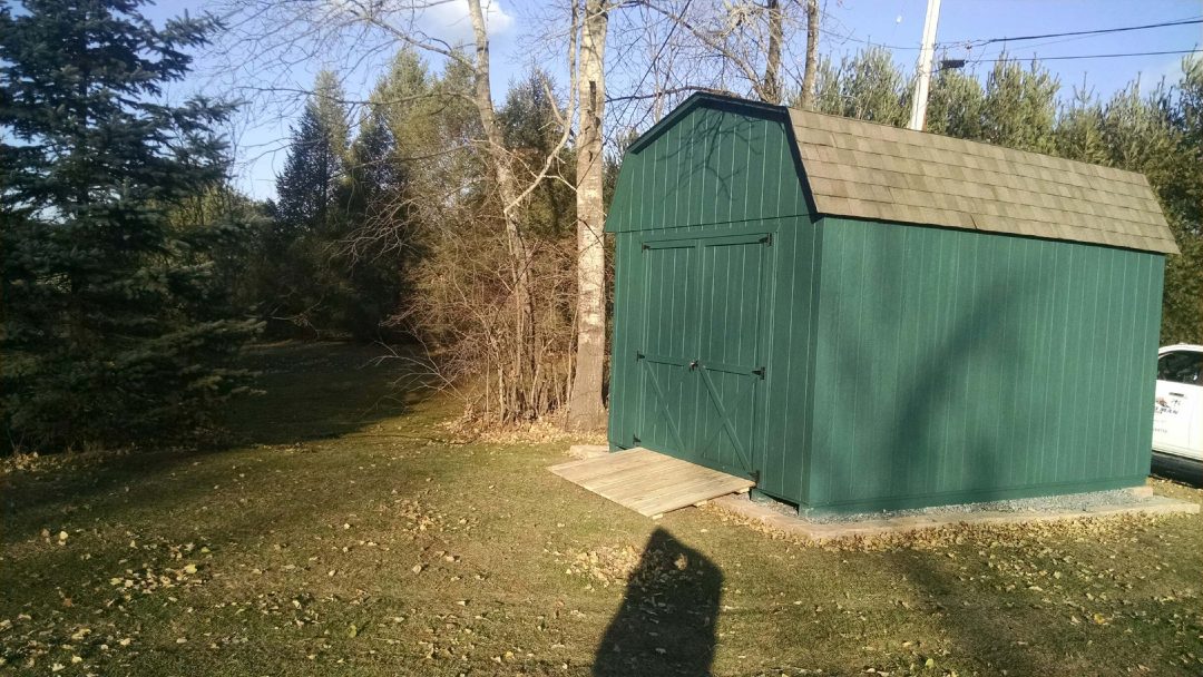 10 x 14 mini barn delivered to Averill Park, NY