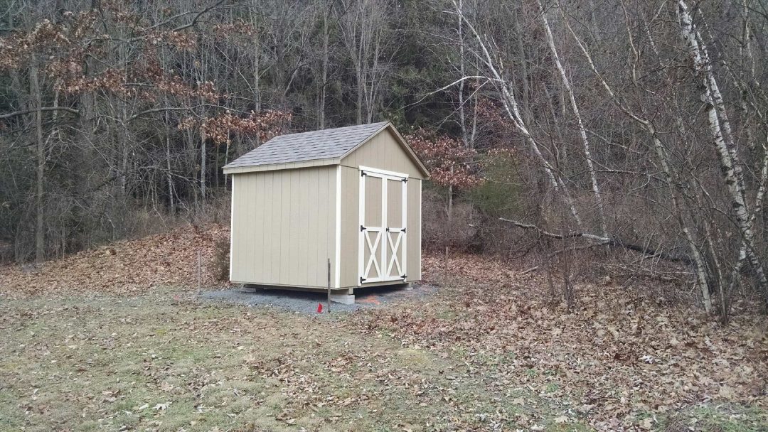 6 x 8 a-frame shed delivered to Chatham, NY