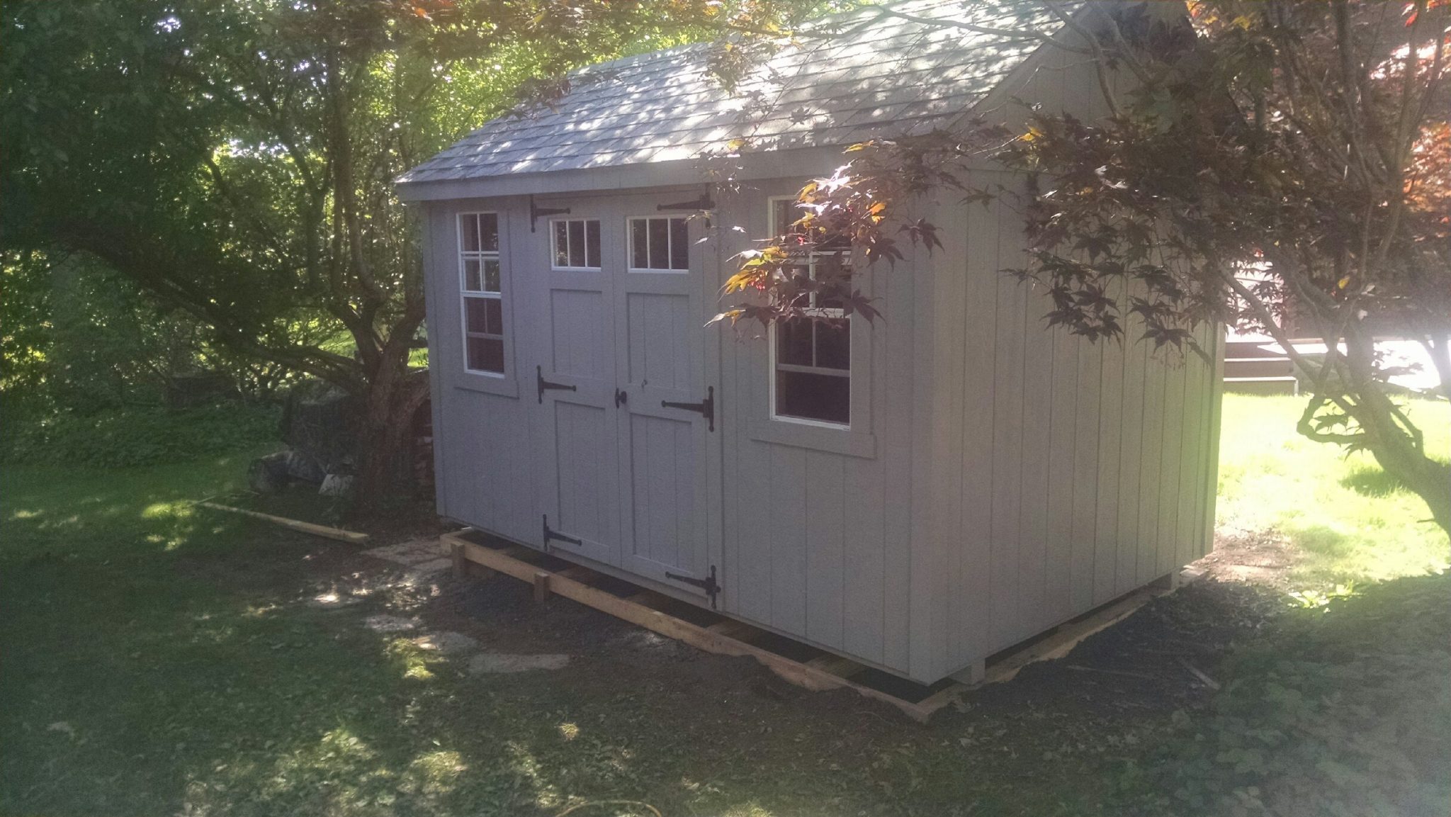 8'x12' AFrame Delivered to Lenox, MA Shed Man, Inc.