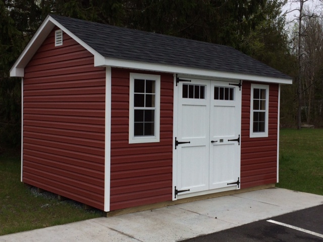 10 x 14 Vinyl Shed in Red
