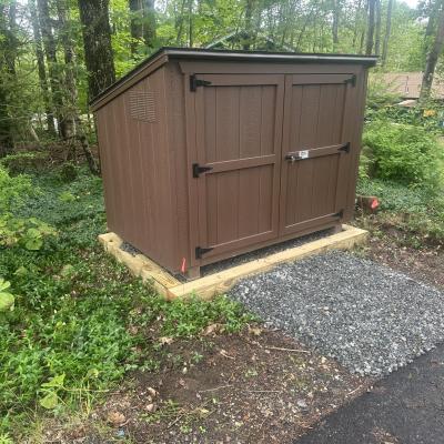4X6’-6” TRASH CAN SHED